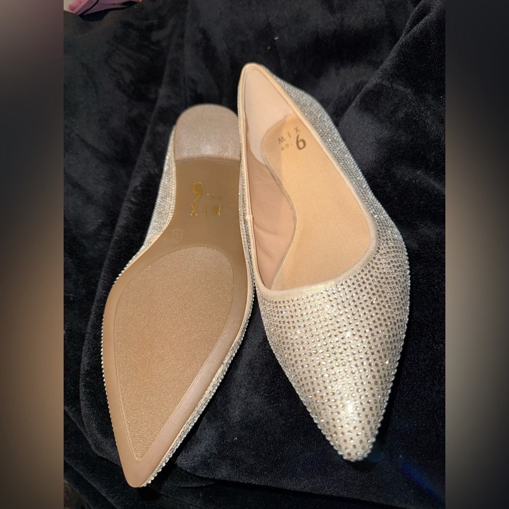 Mix No. 6 Glittering Silver Rhinestone Loafers - Picture 5 of 5
